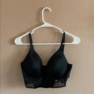 victoria secret very sexy plunge bra corset (32DD)